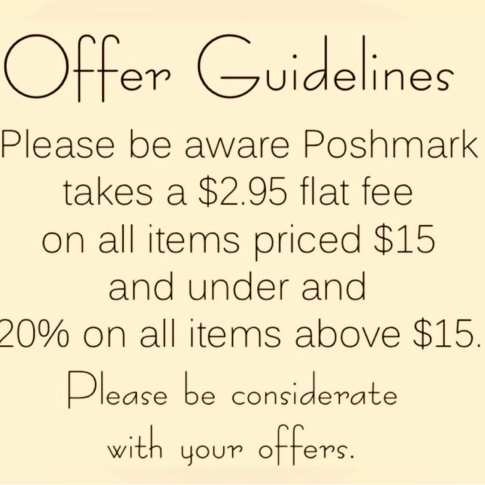 Offer Guidelines Sign